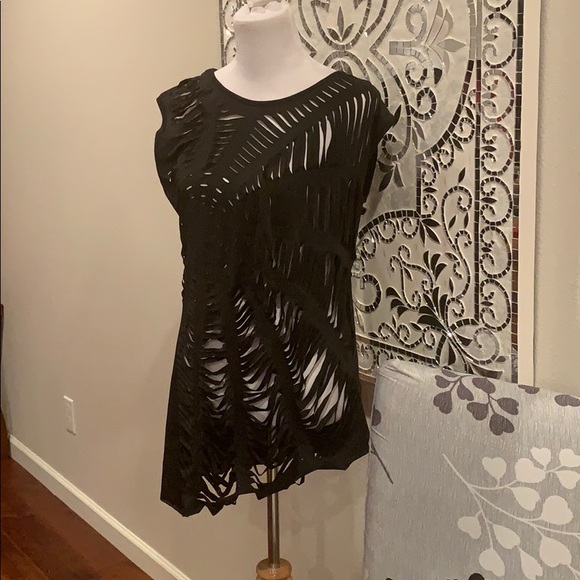 Distress Longline Tee - Picture 3 of 6